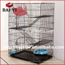 Cage de chat de treillis métallique enduit de poudre à vendre